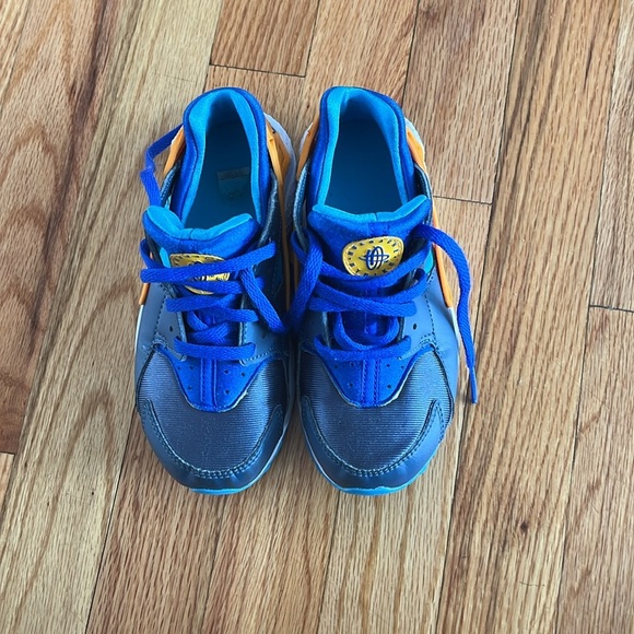 NIKE HUARACHE run blue and orange 12.5c - Picture 2 of 6
